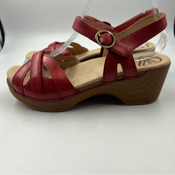 Dansko Shoes - Dansko Season Women's Sandals Sz 38 EU 7.5 US Red Leather